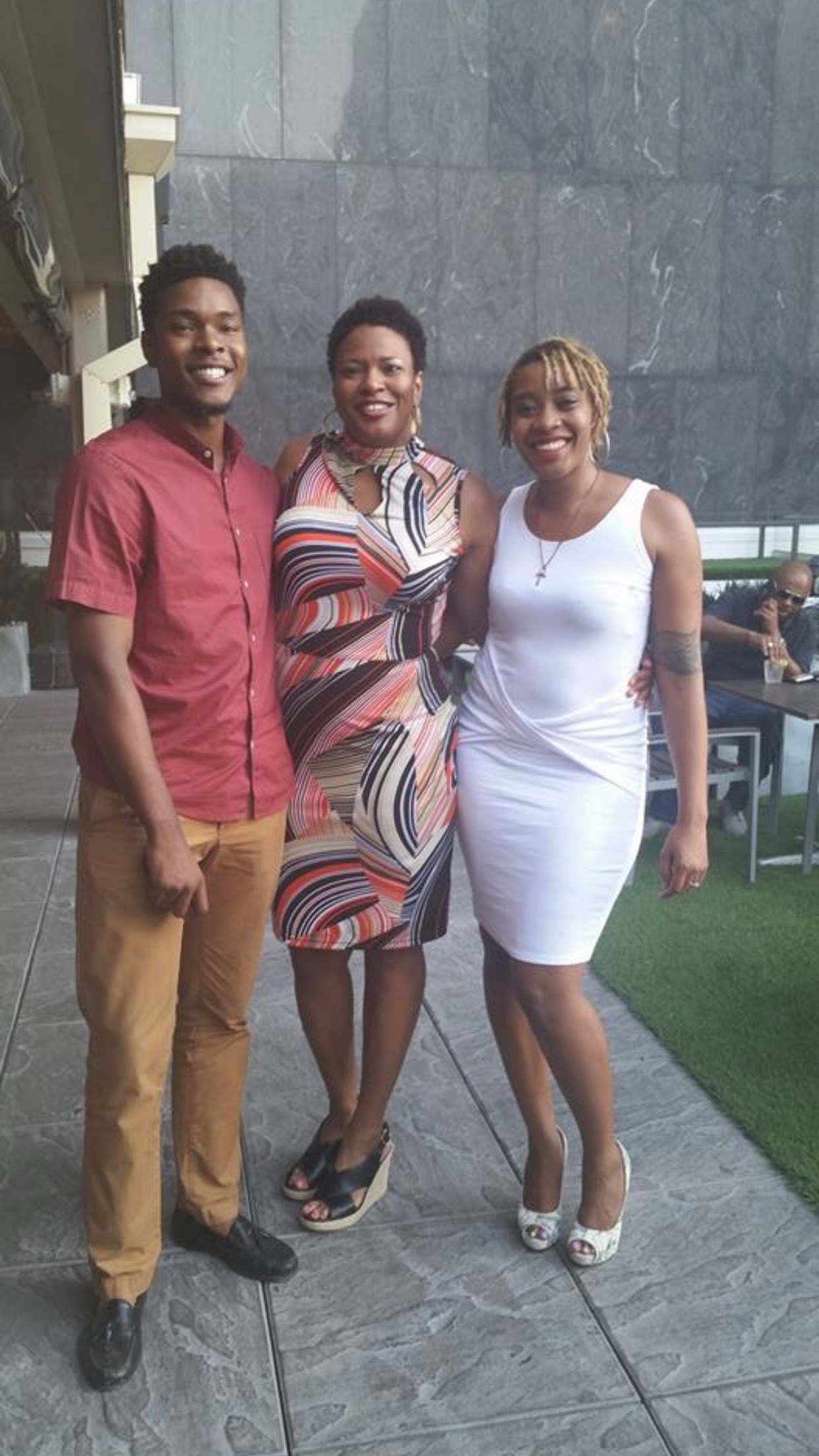 Dionne D. Hunter with children Marshall & Leah