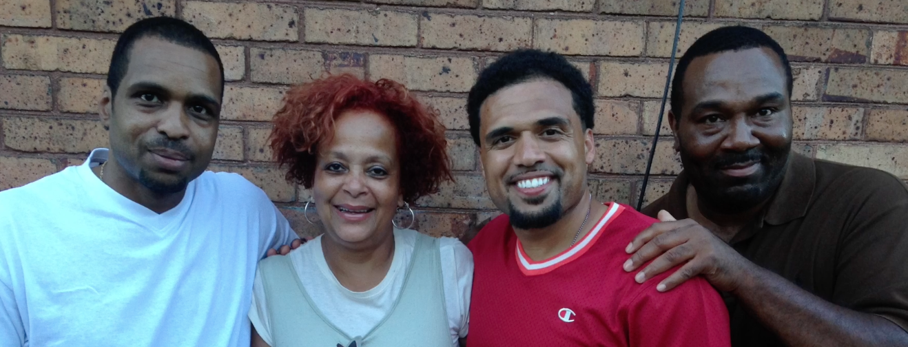 Lillian Pyles with film director Steven Caple, Jr., "The Land"