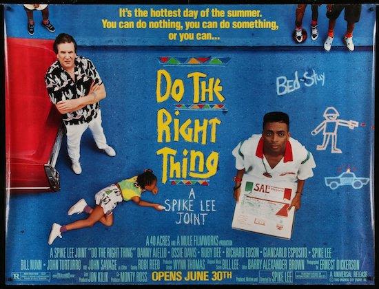 "Do The Right Thing" poster