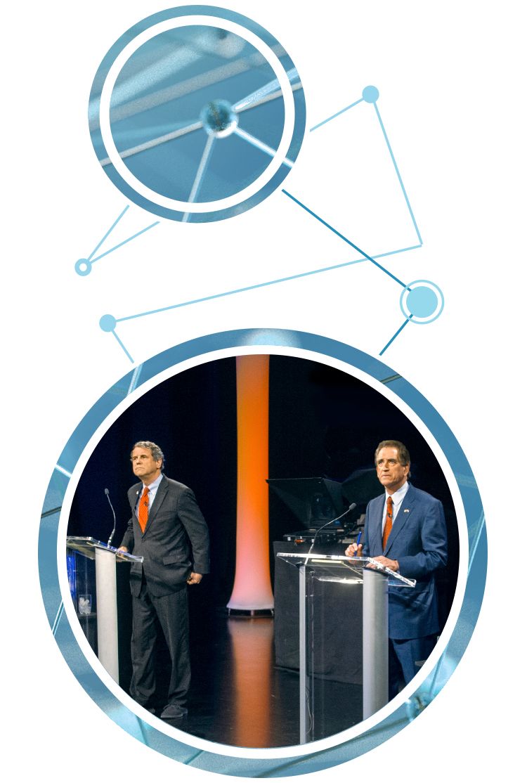ideastream gubernatorial debate state ohio sherrod brown jim renacci community report