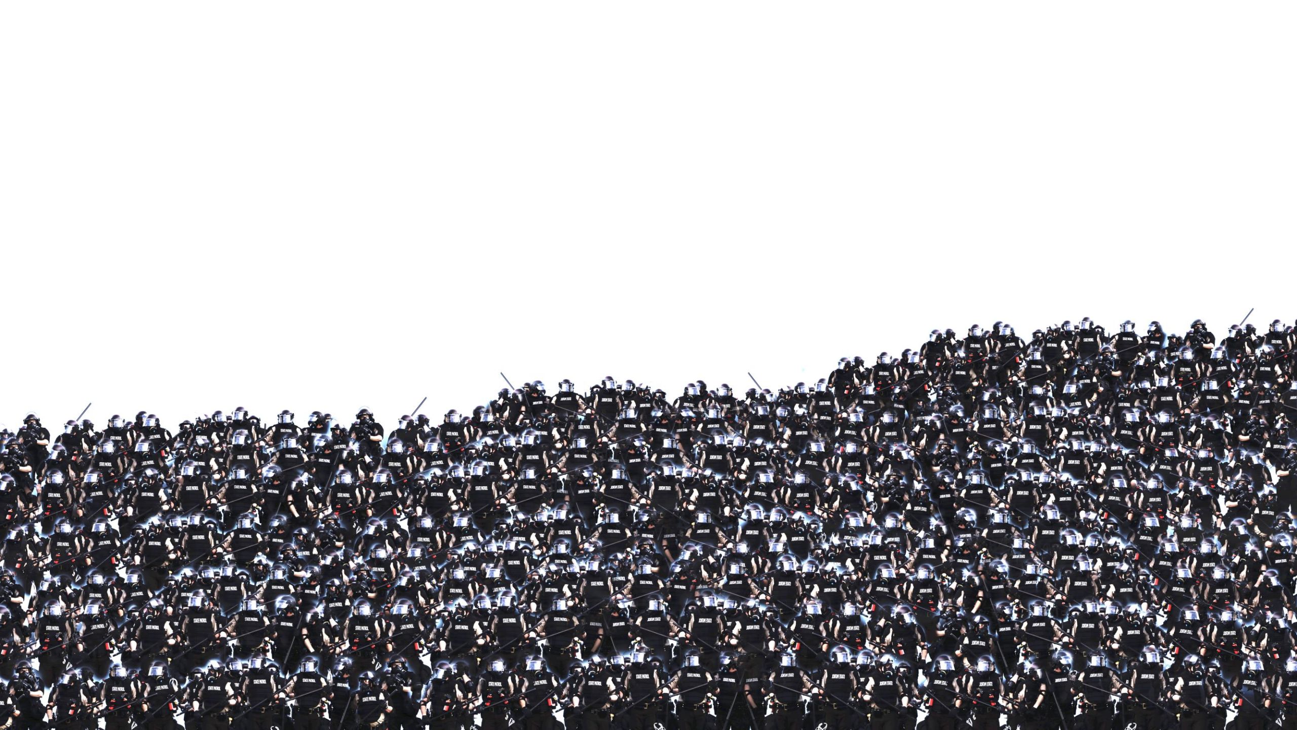 "Sea of Cops 2," 2020 [Omid Tavakoli]