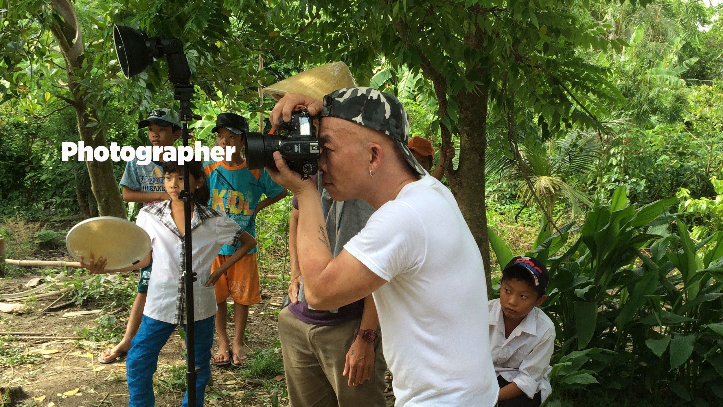 Pipo Nguyen-duy shooting photographs in Vietnam for his series "East of Eden." [Pipo Nguyen-duy]