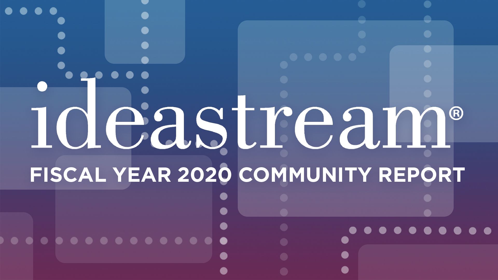 Ideastream fy20 community report