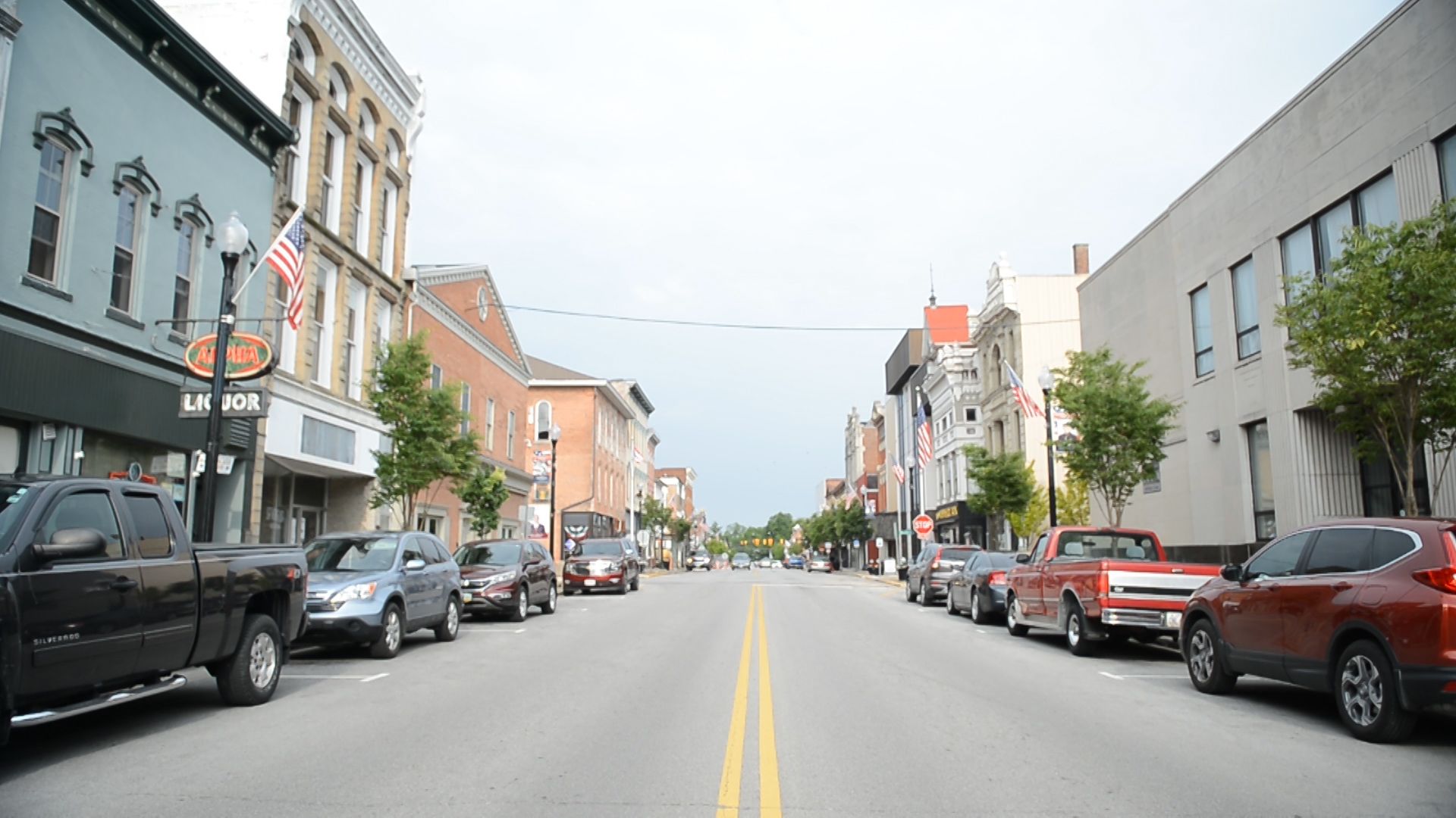 Auglaize Street in Wapakoneta along which a parade in 1969 celebrated Neil Armstrong's homecoming after his moon landing. A 50th anniversary parade will follow the same route. 